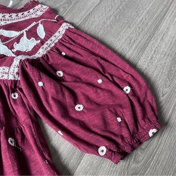 Free People Edie T-Shirt In Sweet Raisin Combo Size Small - Picture 4 of 12